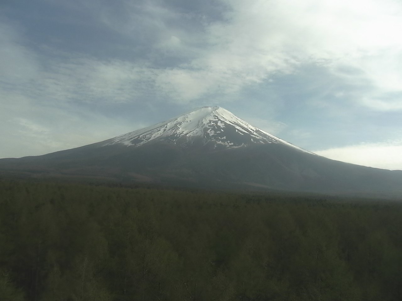 富士北麓からみた富士山2（富士山北麓フラックス観測サイト）