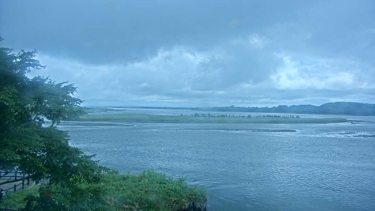 濤沸湖と斜里岳