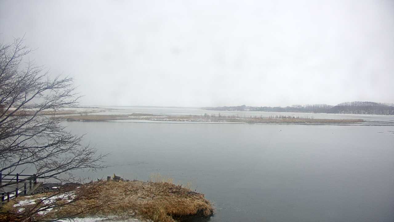 濤沸湖と斜里岳