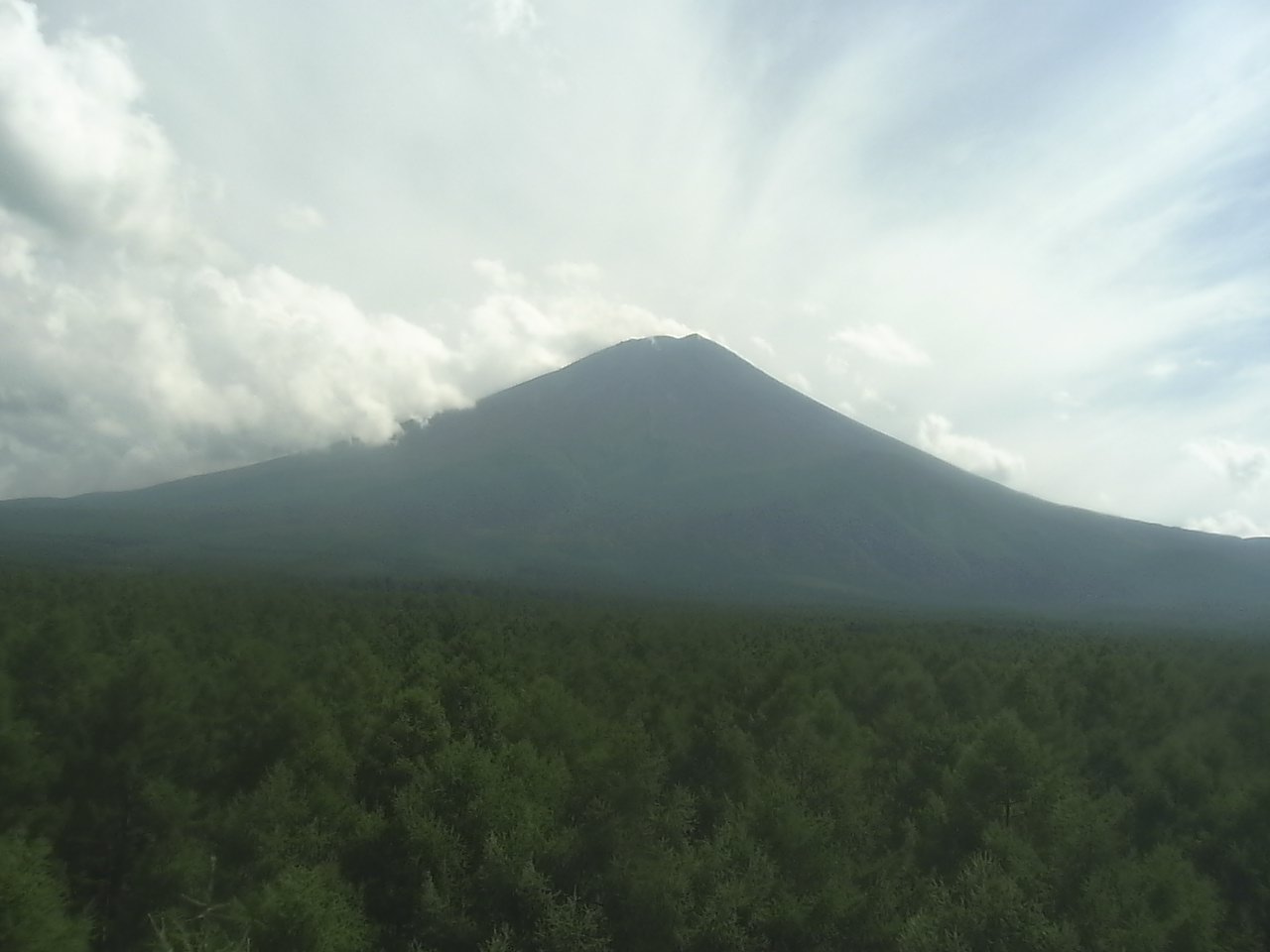 富士北麓からみた富士山2（富士山北麓フラックス観測サイト）