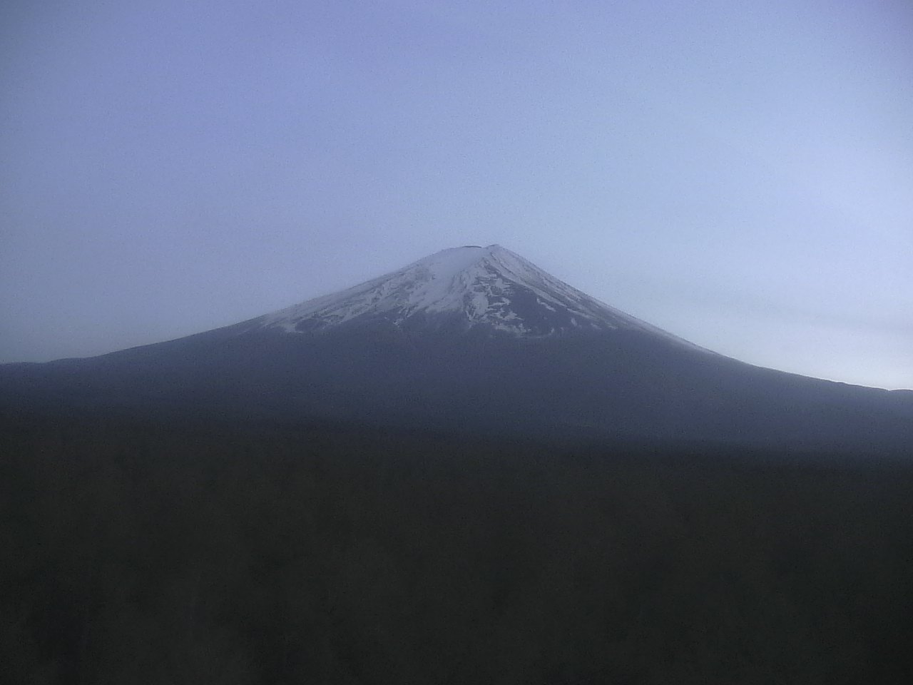 富士北麓からみた富士山2（富士山北麓フラックス観測サイト）