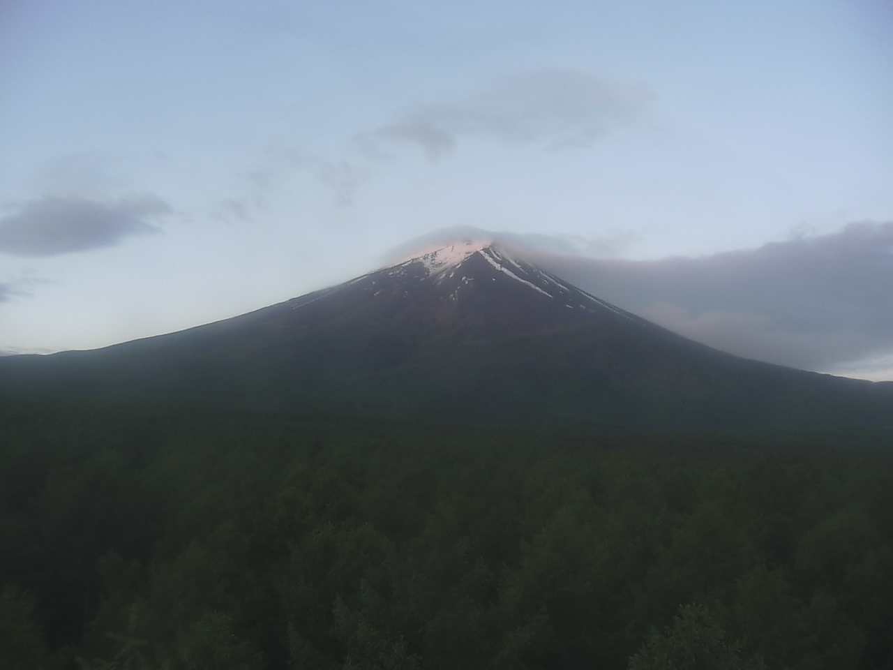 富士北麓からみた富士山2（富士山北麓フラックス観測サイト）