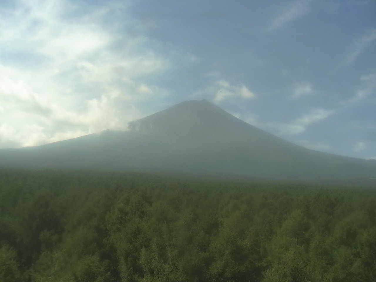 富士北麓からみた富士山2（富士山北麓フラックス観測サイト）