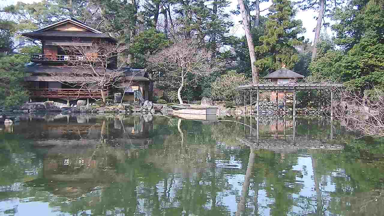 京都御苑（九條家の遺構・拾翠亭）