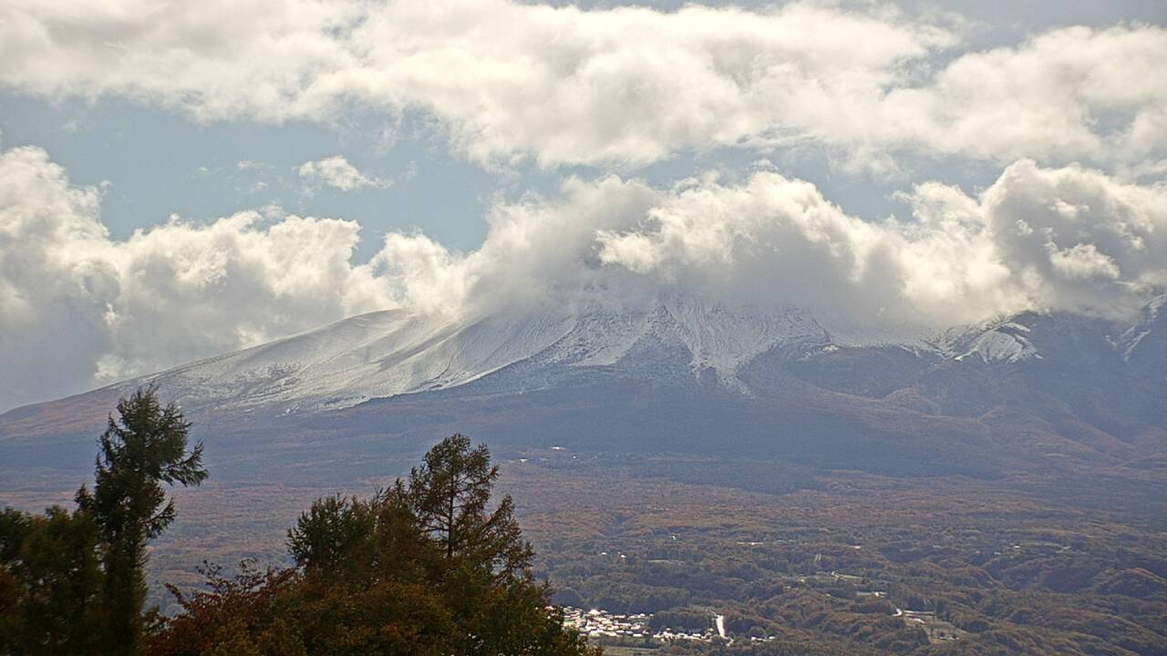 Mt. Asama  as viewed from Tsumagoi Village