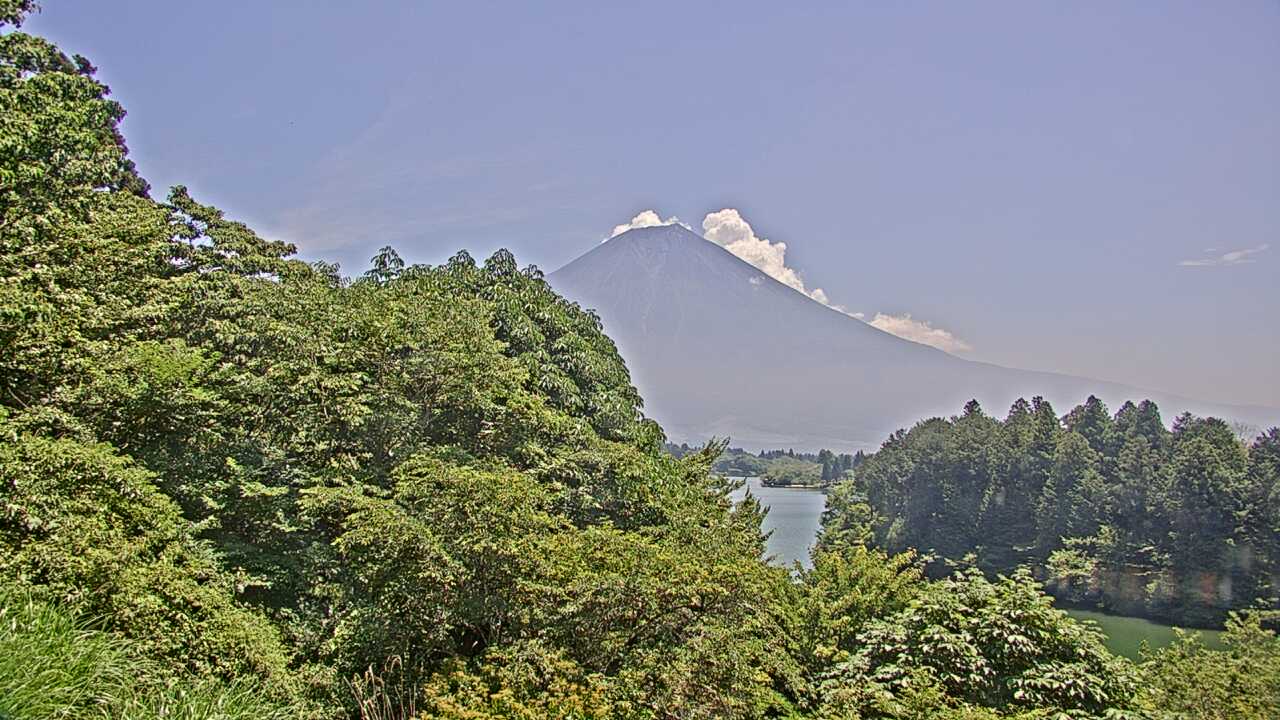 田貫湖畔からみた富士山