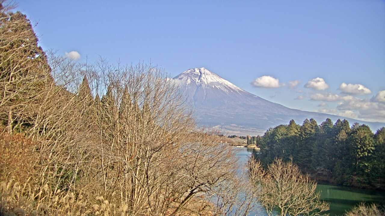 田貫湖畔からみた富士山