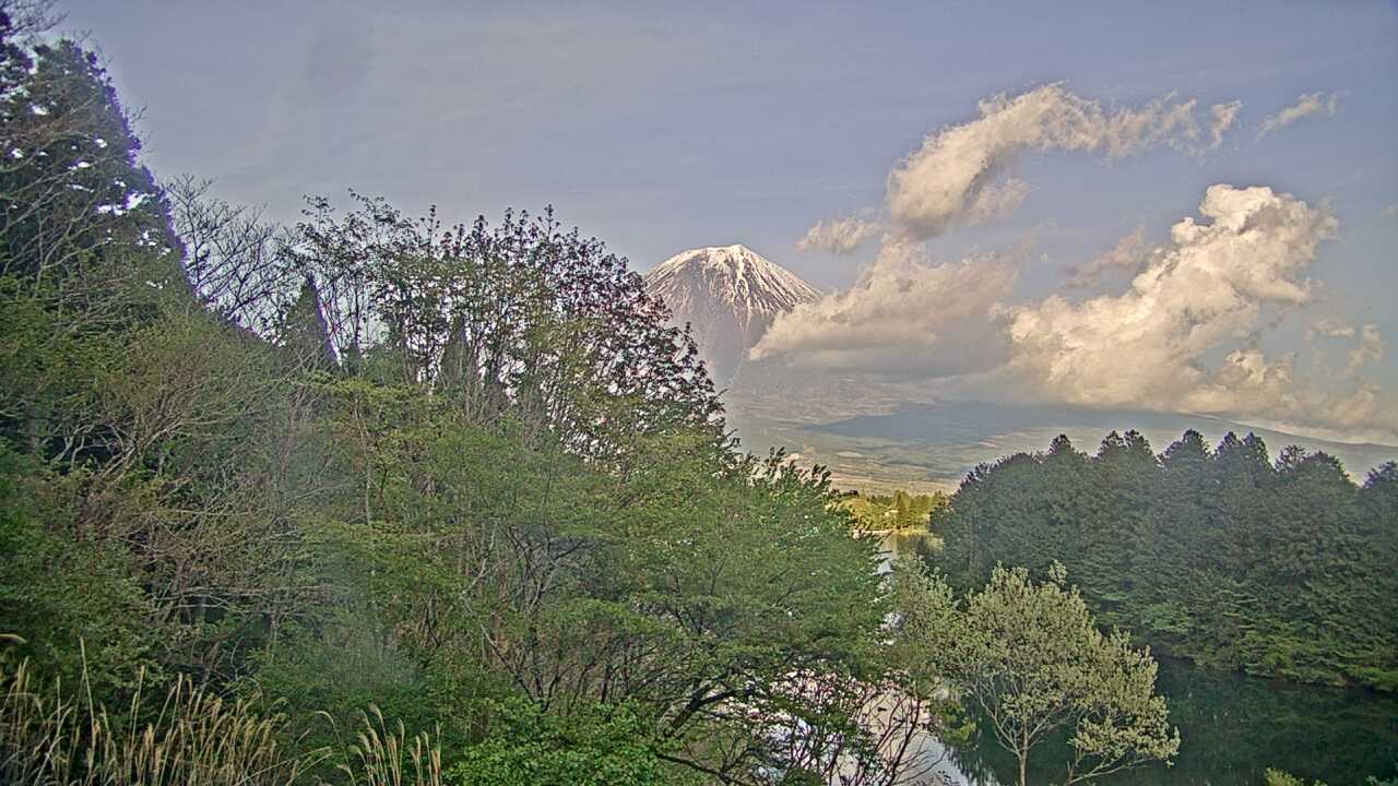 Mt. Fuji as viewed from Lake Tanukiko