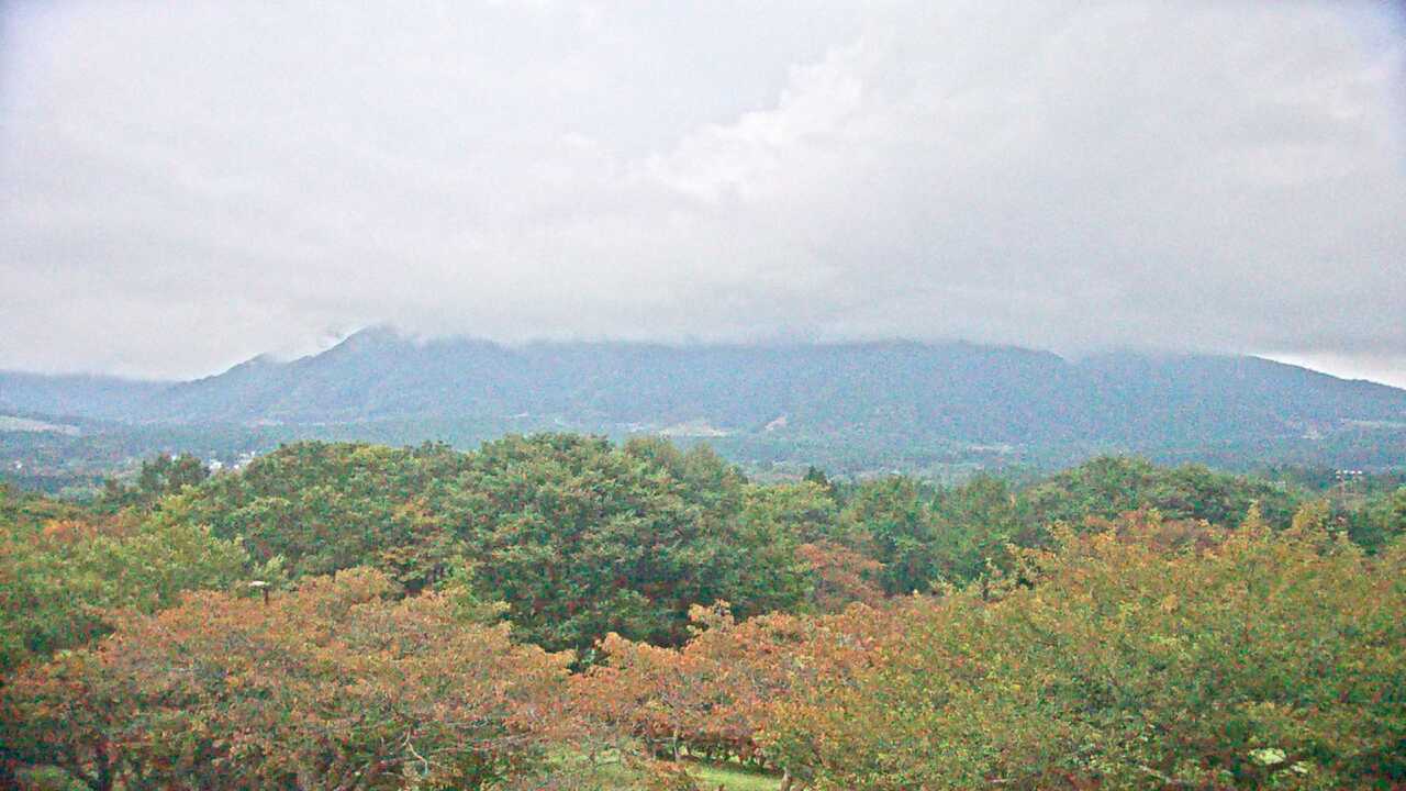 Mt. Neko as viewed from the southern area of Mt. Aso