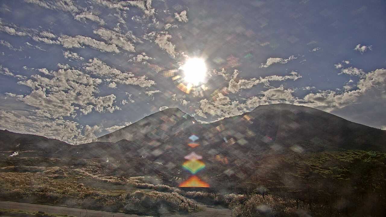 えびの高原からみた霧島連山