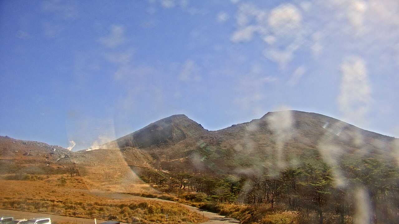 Kirishima mountains as viewed from the Ebino Highlands