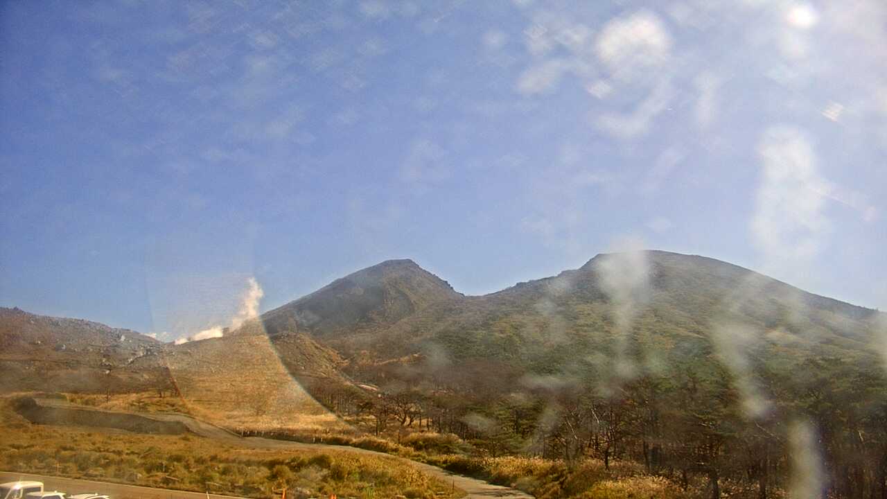 えびの高原からみた霧島連山