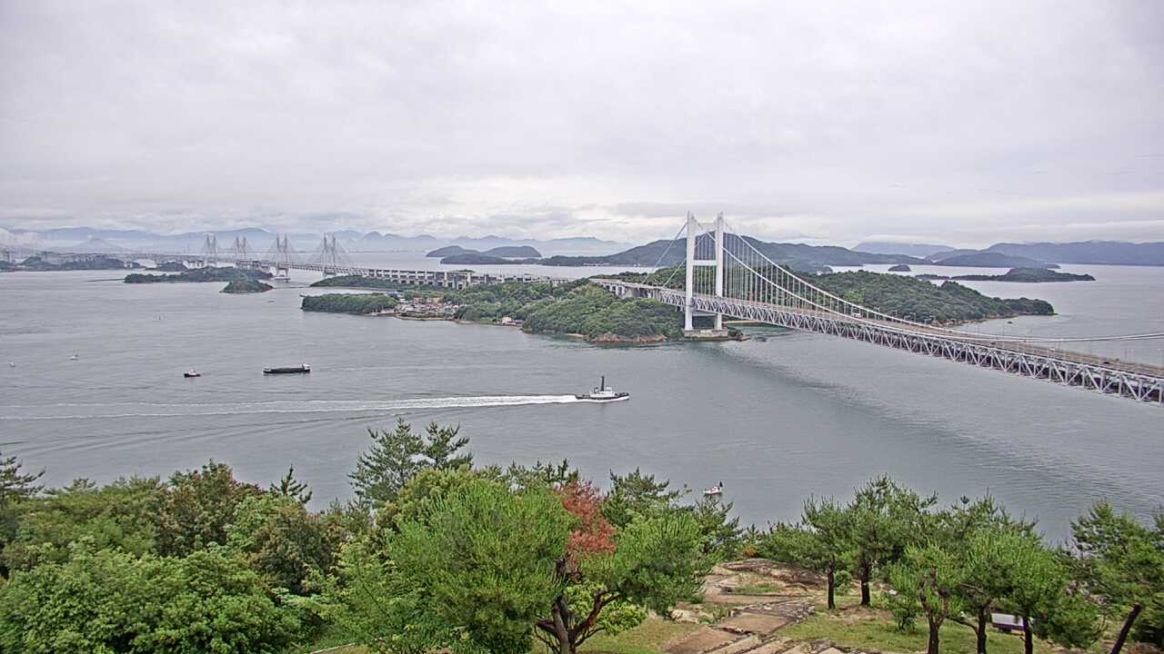 鷲羽山からみた瀬戸内海