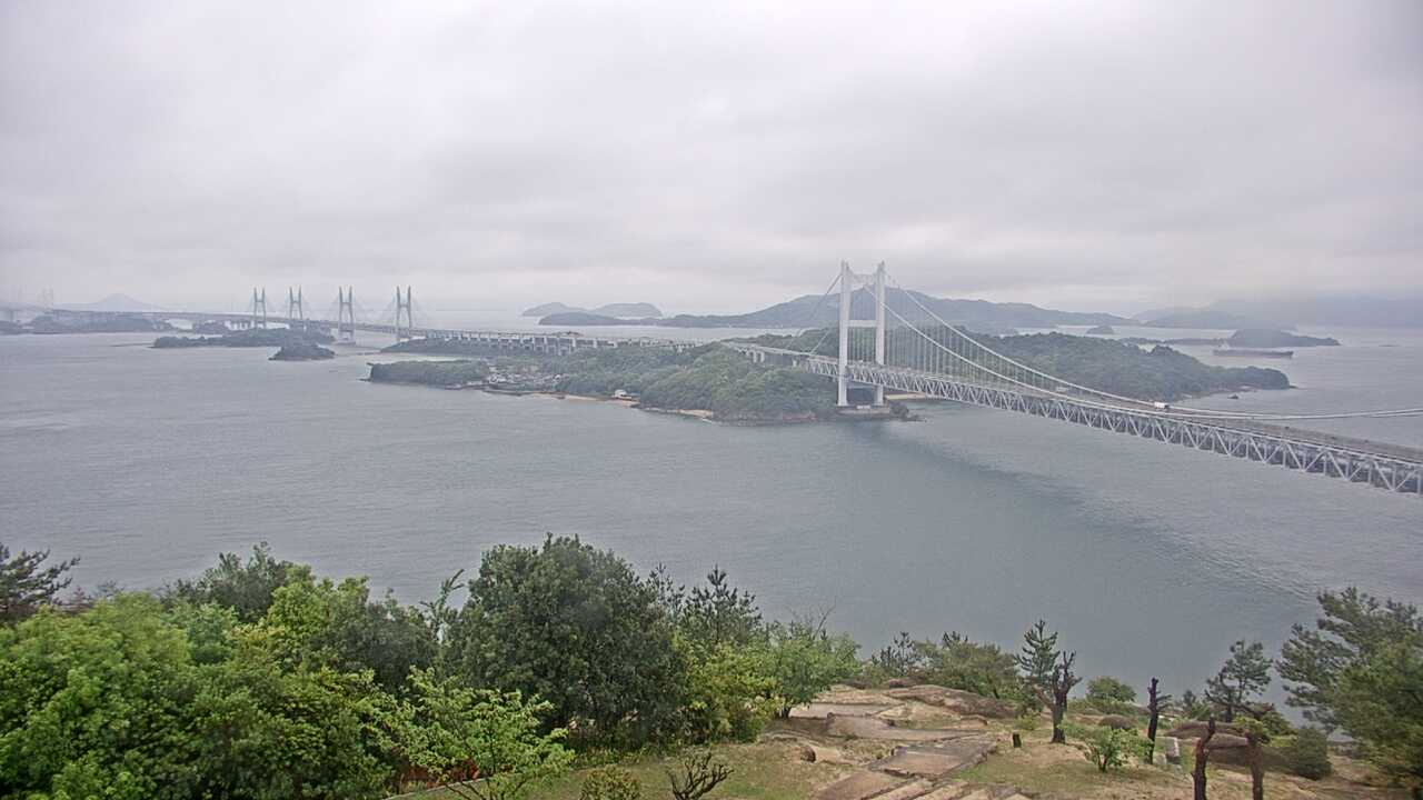 鷲羽山からみた瀬戸内海