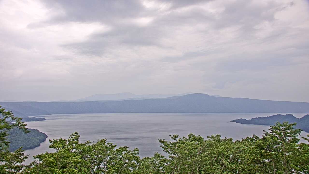 発荷峠からみた十和田湖