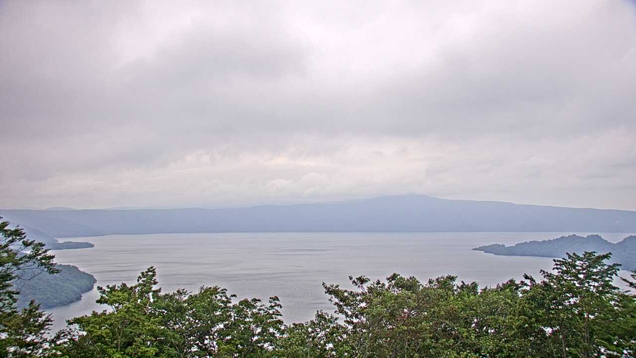 発荷峠からみた十和田湖