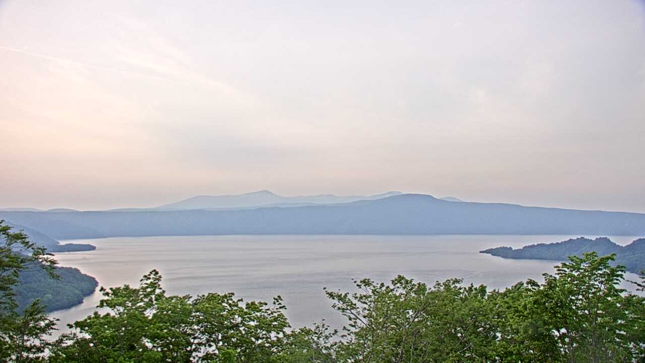 Lake Towadako as viewed from Hakka Pass