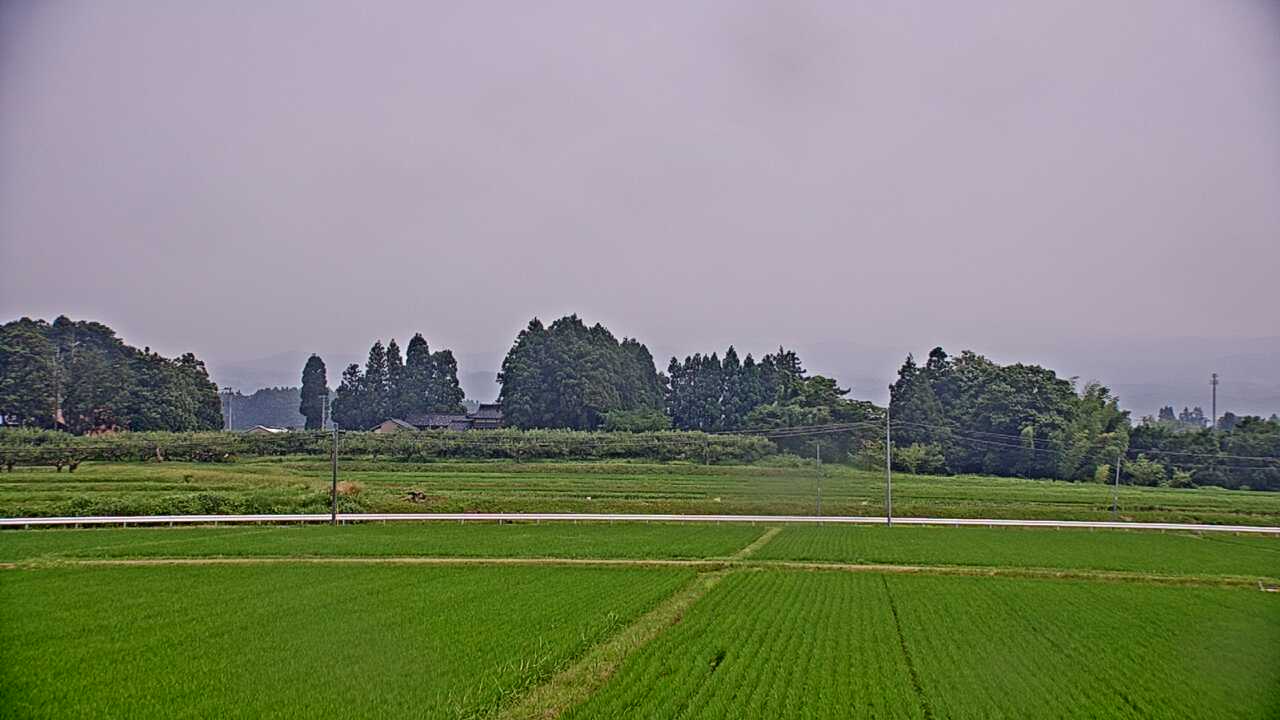 Mt. Gassan as viewed from Haguro Town