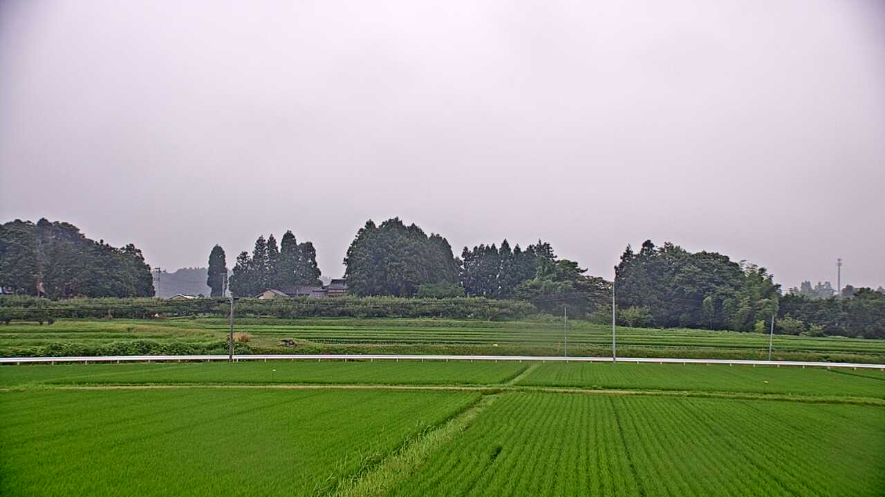 Mt. Gassan as viewed from Haguro Town