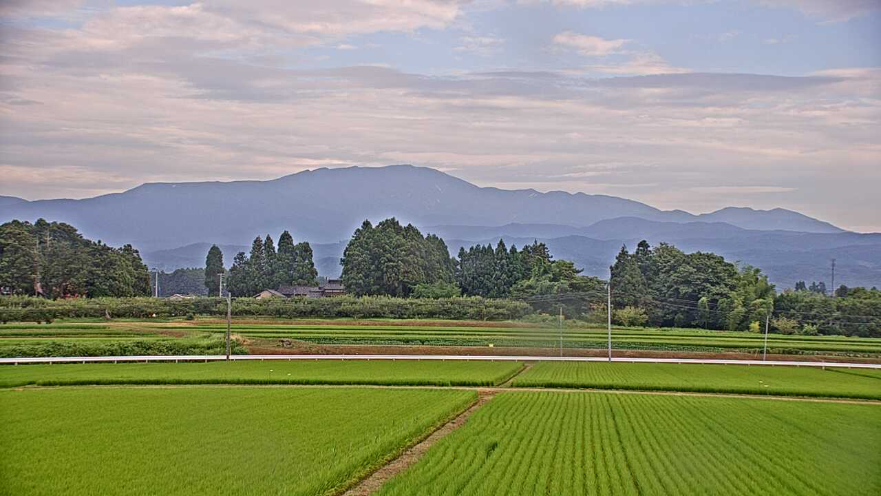 羽黒町からみた月山遠望