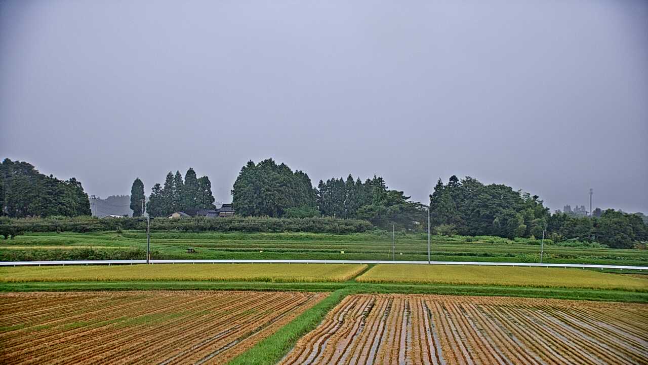 Mt. Gassan as viewed from Haguro Town