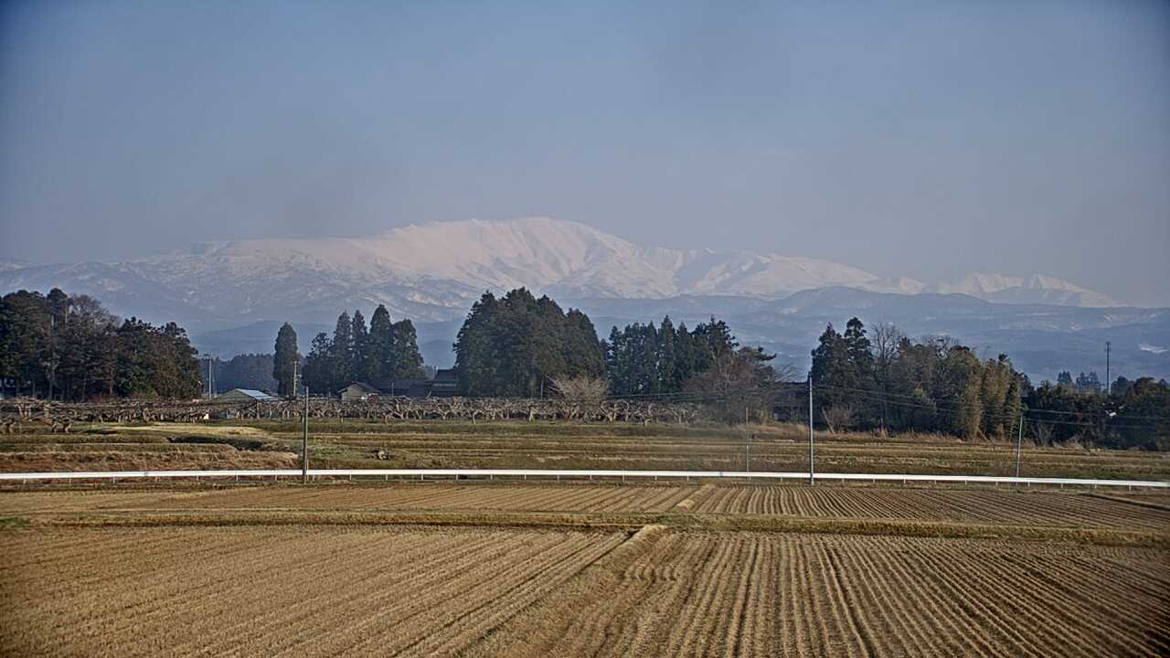 Mt. Gassan as viewed from Haguro Town