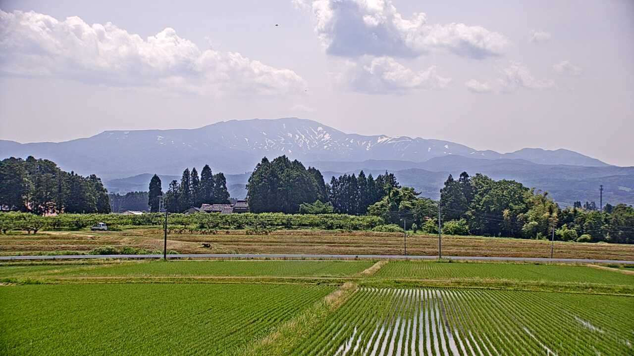 羽黒町からみた月山遠望