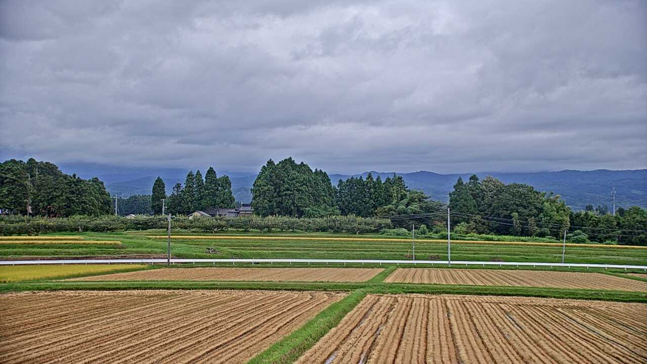 Mt. Gassan as viewed from Haguro Town