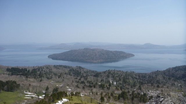 美幌峠から見た屈斜路湖